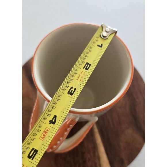 Starfish Mug Ivory Orange Microwave & Dishwasher Safe Nautical 3D World Market - Picture 5 of 8